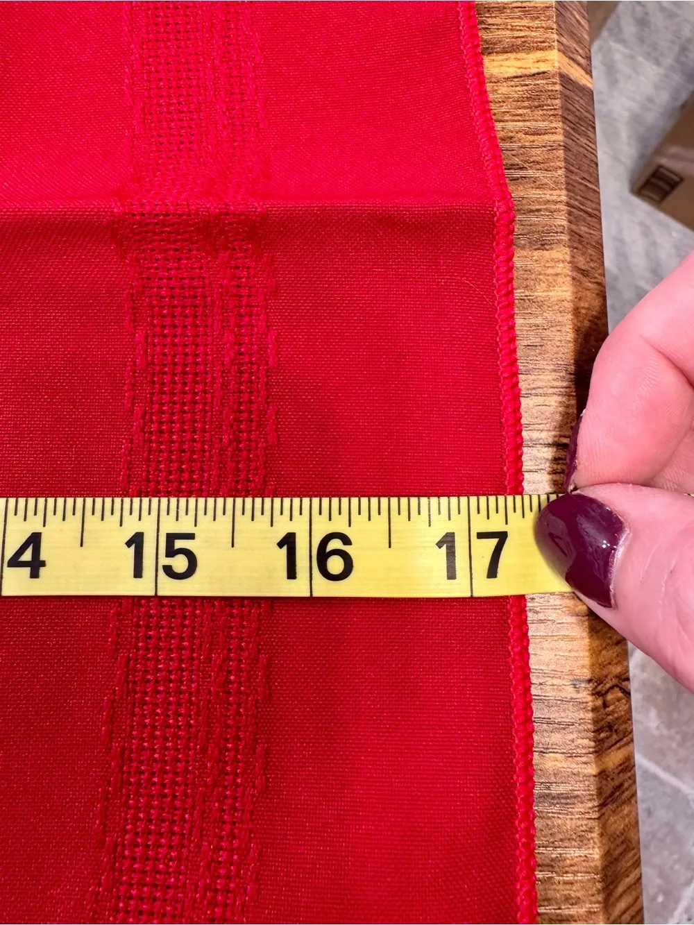 Set of 4 Bright Red Table Napkins.Useful for Multiple Holidays or added elegance